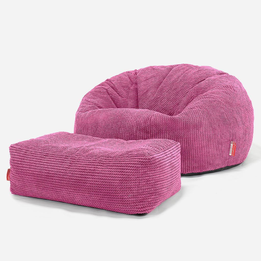 Klassisk Sækkestol Sofa - Pom Pom Pink 02