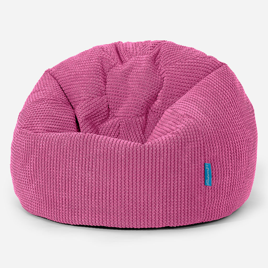 Klassisk Sækkestol til Børn - Pom Pom Pink 01