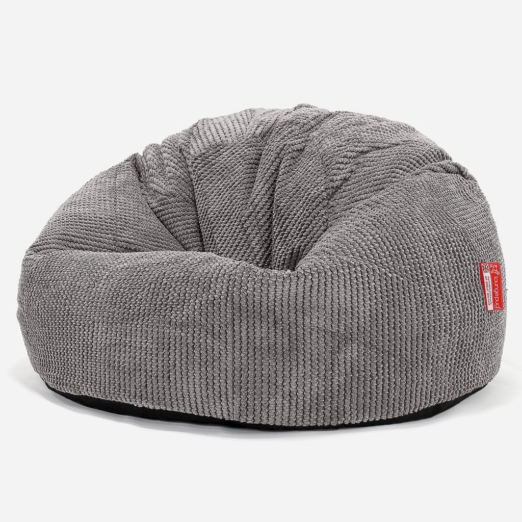 Klassisk Sækkestol - Pom Pom Kul Grå 01