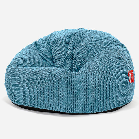 Klassisk Sækkestol - Pom Pom Turkis Blå 01