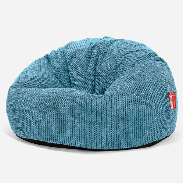 Klassisk Sækkestol - Pom Pom Turkis Blå 01