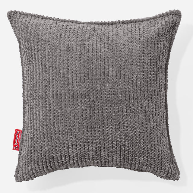 Pude 47 x 47cm - Pom Pom Kul Grå 01