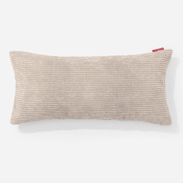 CloudSac 50 Kæmpe Pude med Memory Skum 40 x 80cm - Pom Pom Cremefarvet 01