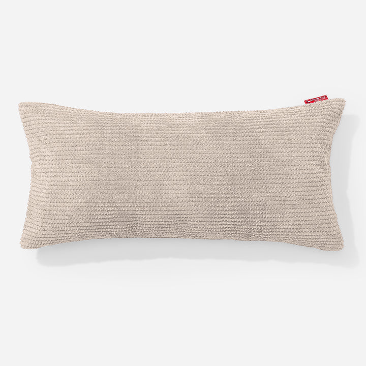 CloudSac 50 Kæmpe Pude med Memory Skum 40 x 80cm - Pom Pom Cremefarvet 01