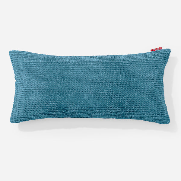 CloudSac 50 Kæmpe Pude med Memory Skum 40 x 80cm - Pom Pom Turkis Blå 01
