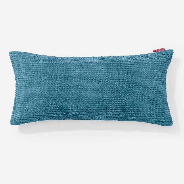 CloudSac 50 Kæmpe Pude med Memory Skum 40 x 80cm - Pom Pom Turkis Blå 01