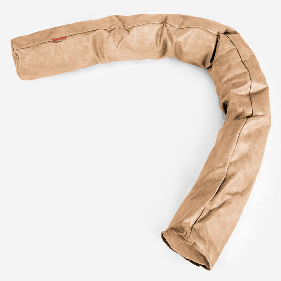 Lejringspude XL - Nødstedte Læder Lysebrun 01