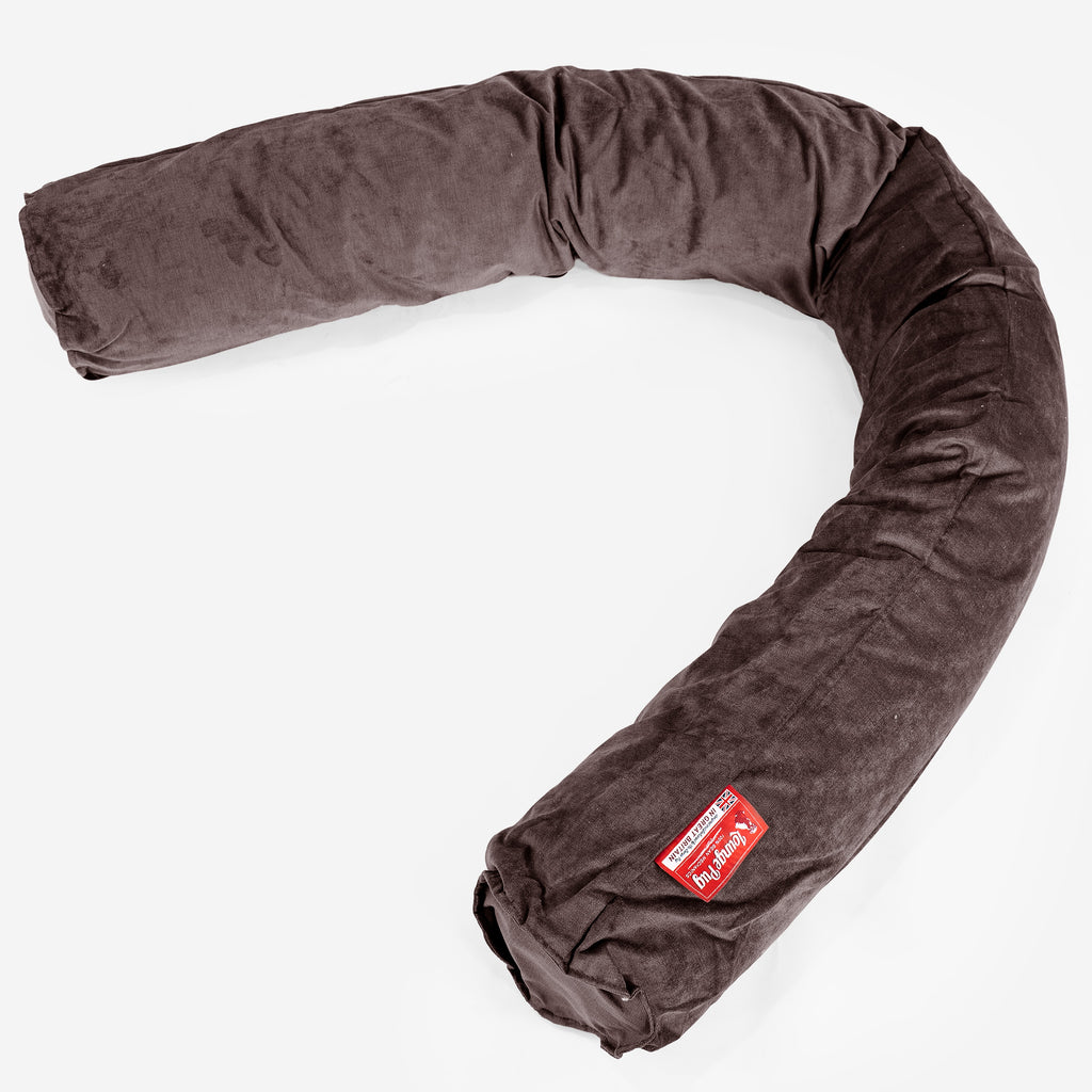 Lejringspude C150-L, CloudSac Memory Skum - Flock Chokolade Brun 01