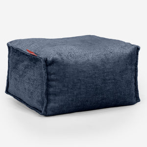 Lille Fodskammel - Chenille Navy