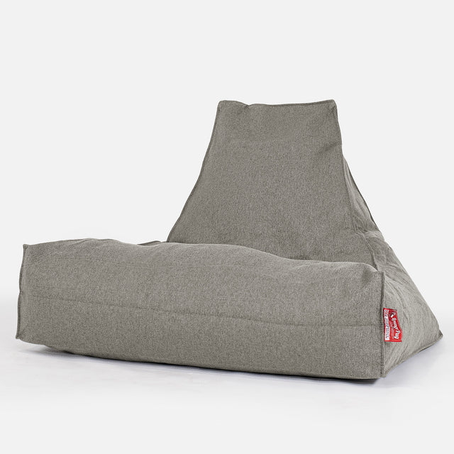 Lounge Sækkestol - Interalli-uld Sølv 01