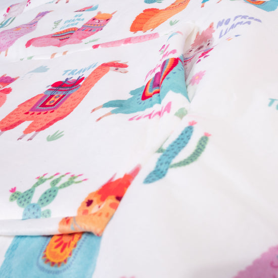 Oversized Hoodie-tæppe som Sweatshirt til Voksne - Minky Llama 06