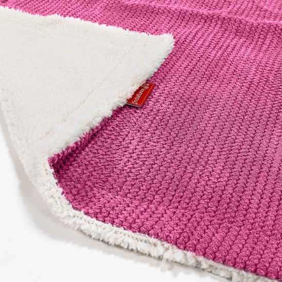 Sherpa Tæppe - Pom Pom Pink 02