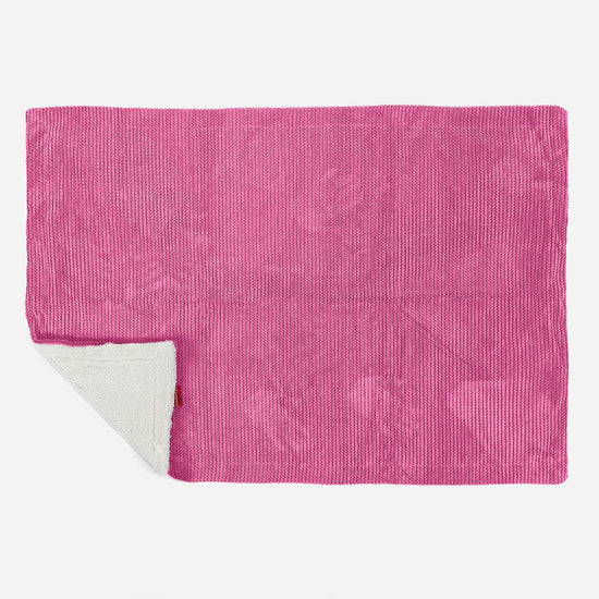 Sherpa Tæppe - Pom Pom Pink 03