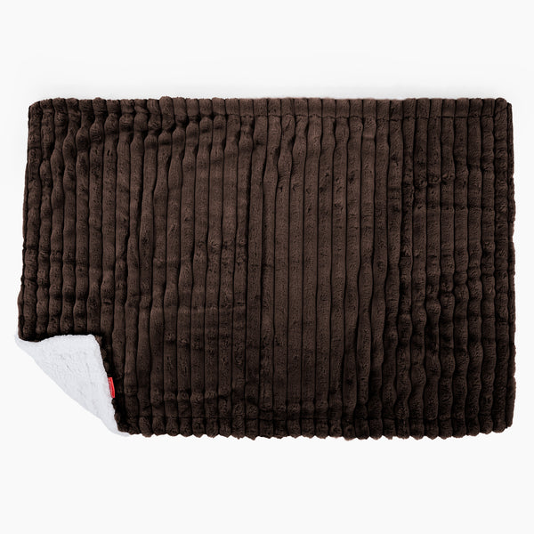 Sherpa Tæppe - Ultraplysfløjl Sable Fabric Close-up Image