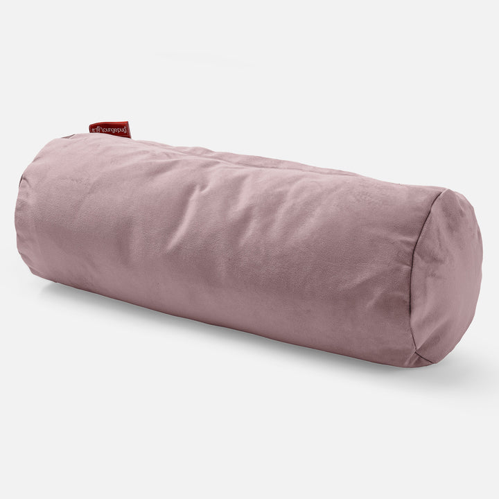 Pøllepude 20 x 55cm - Fløjl Lyserød 01