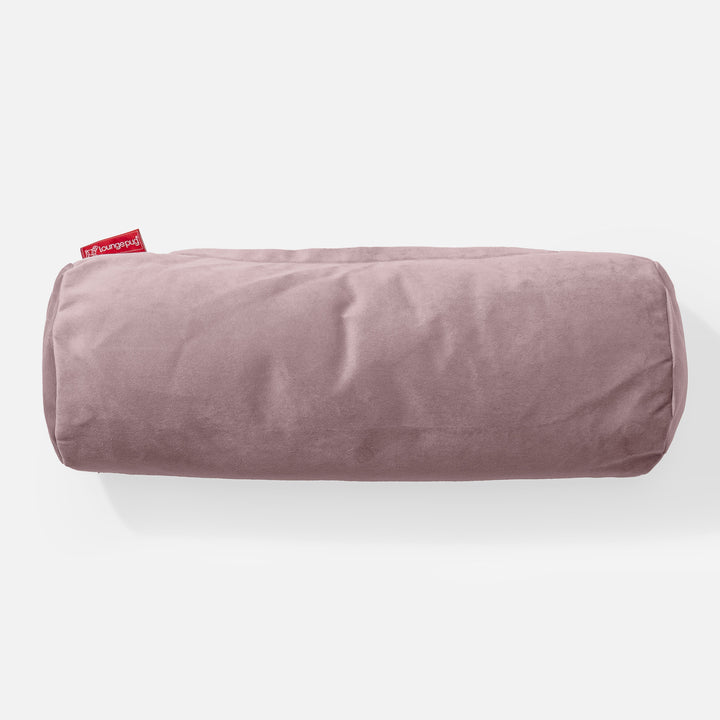 Pøllepude 20 x 55cm - Fløjl Lyserød 02