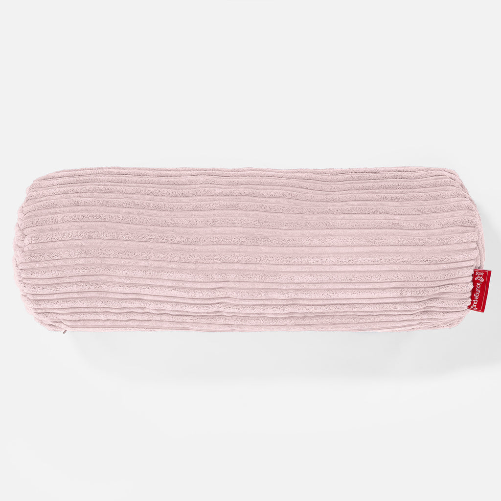 Pøllepude 20 x 55cm - Klassisk Jernbanefløjl Blush Lyserød 02