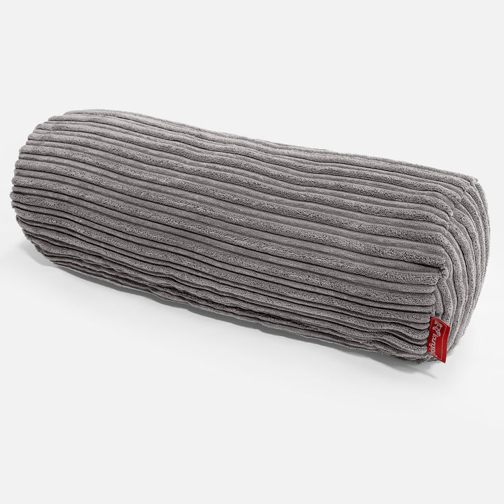 Pøllepude 20 x 55cm - Klassisk Jernbanefløjl Grafit Grå 01