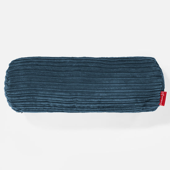 Pøllepude 20 x 55cm - Klassisk Jernbanefløjl Navy 02