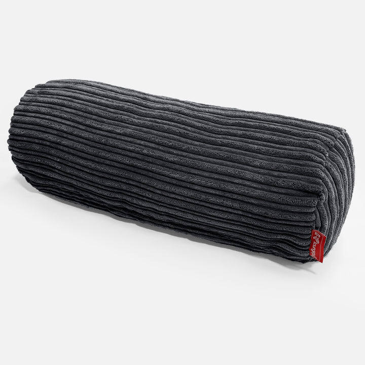 Pøllepude 20 x 55cm - Klassisk Jernbanefløjl Sort 01