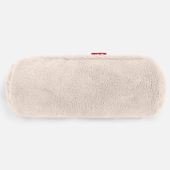 Pøllepude 20 x 55cm - Korthåret Imiteret Pels Cremefarvet 02