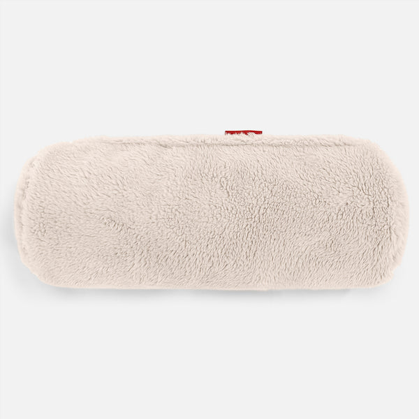 Pøllepude 20 x 55cm - Korthåret Imiteret Pels Cremefarvet 01