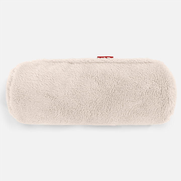 Pøllepude 20 x 55cm - Korthåret Imiteret Pels Cremefarvet 02