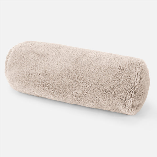 Pøllepude 20 x 55cm - Korthåret Imiteret Pels Mink 01
