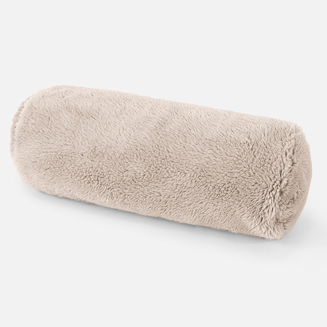 Pøllepude 20 x 55cm - Korthåret Imiteret Pels Mink 01
