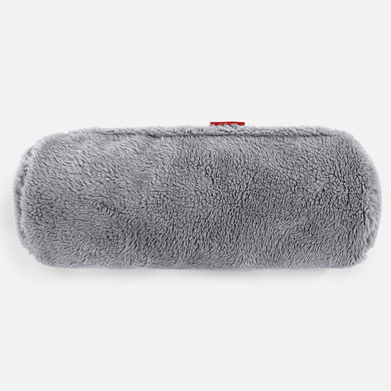 Pøllepude 20 x 55cm - Korthåret Imiteret Pels Mørkegrå 02