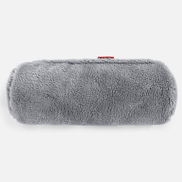 Pøllepude 20 x 55cm - Korthåret Imiteret Pels Mørkegrå 01