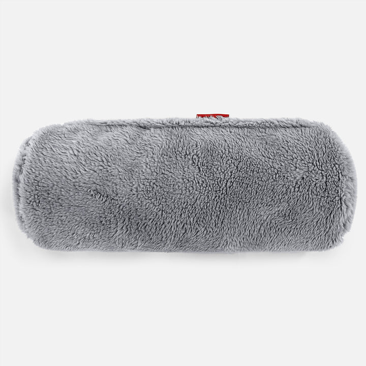 Pøllepude 20 x 55cm - Korthåret Imiteret Pels Mørkegrå 02