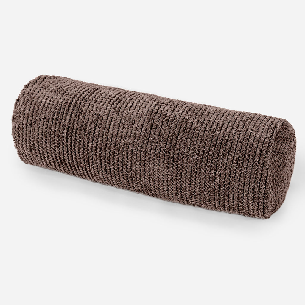 Pøllepude 20 x 55cm - Pom Pom Chokolade Brun 01