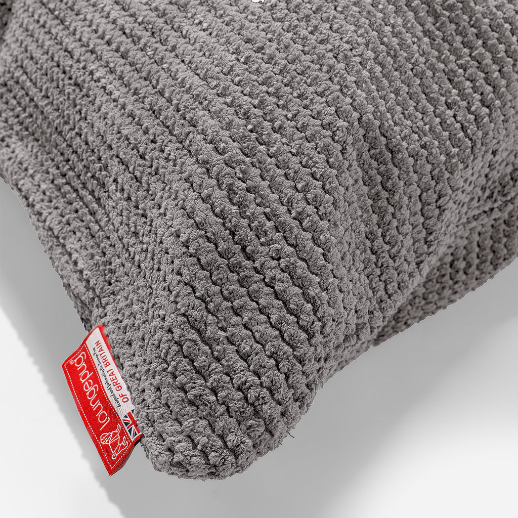 Pøllepude 20 x 55cm - Pom Pom Kul Grå 03