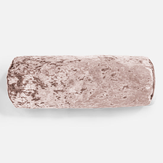 Pøllepude 20 x 55cm - Vintage-fløjl  Trøffel 02