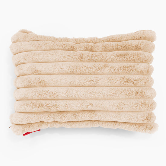 Pudebetræk 35 x 50cm - Ultraplysfløjl Fersken 01