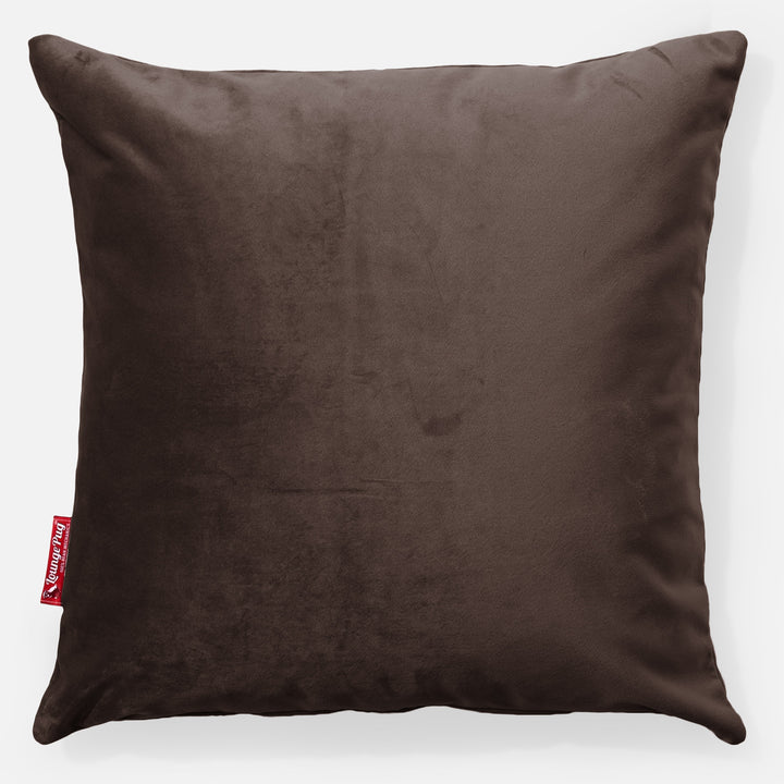 Pude 47 x 47cm - Fløjl Espresso 01