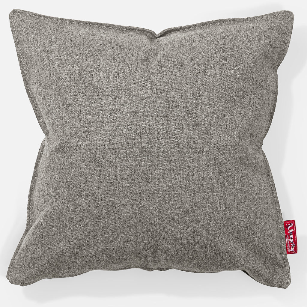 Pude 47 x 47cm - Interalli-uld Sølv 01