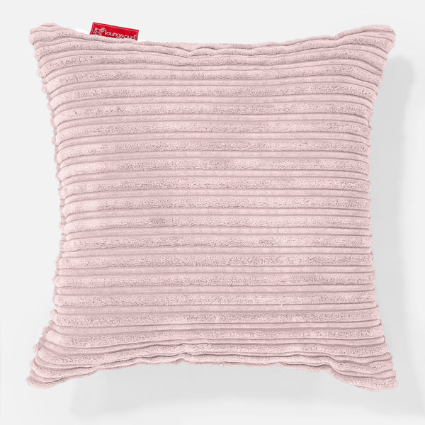 Pude 47 x 47cm - Klassisk Jernbanefløjl Blush Lyserød 01