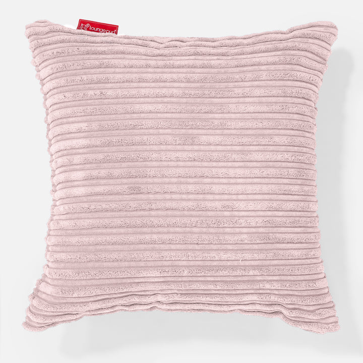 Pude 47 x 47cm - Klassisk Jernbanefløjl Blush Lyserød 01