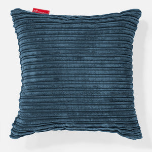 Pudebetræk 47 x 47cm - Klassisk Jernbanefløjl Navy