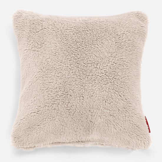 Pude 47 x 47cm - Korthåret Imiteret Pels Mink 01