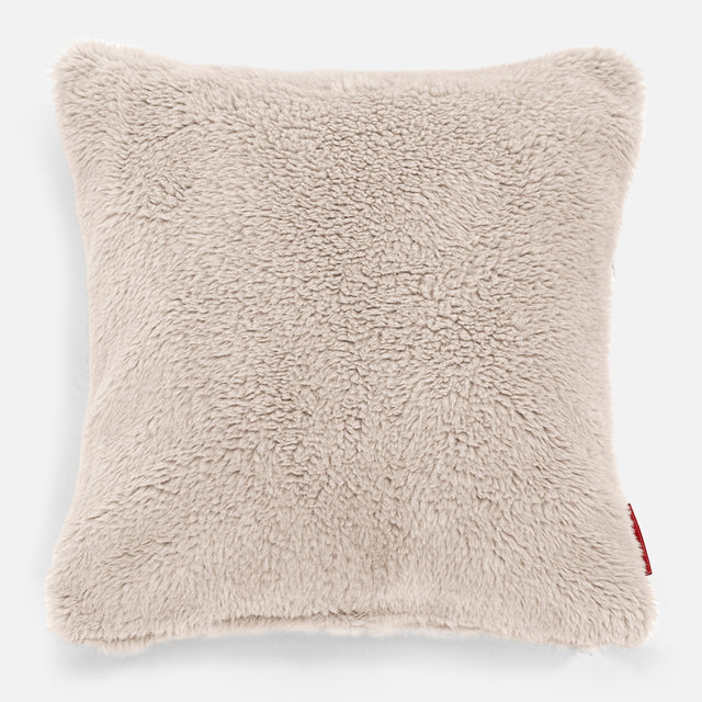 Pude 47 x 47cm - Korthåret Imiteret Pels Mink 01