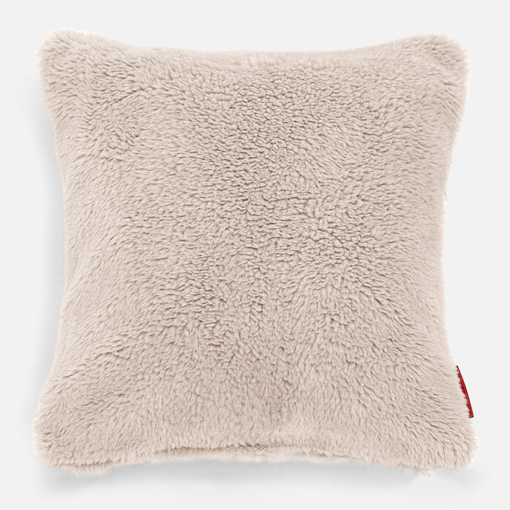 Pude 47 x 47cm - Korthåret Imiteret Pels Mink 01