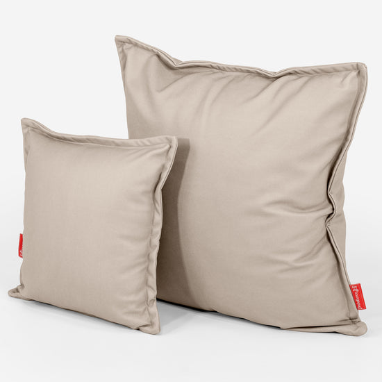 Pudebetræk 47 x 47cm - Vegansk Læder Elfenben 02