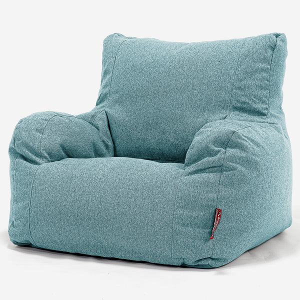 Lænestol - Interalli-uld Cyan 01