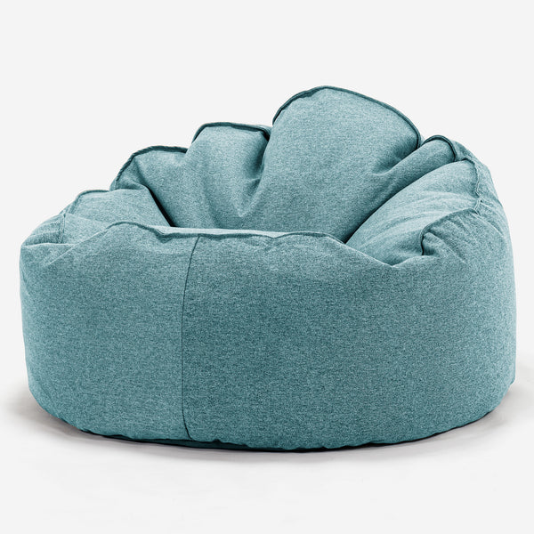 Sækkestol 'Archi' - Interalli-uld Cyan 01