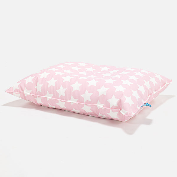 Sækkestol Pude Børn 1-6 år - Trykt Stjerner Pink Fabric Close-up Image