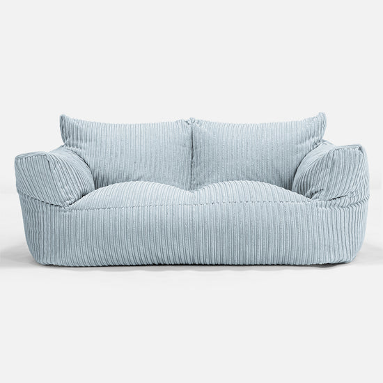 Josephine Sofasækkestol - Klassisk Jernbanefløjl Baby Blå 01