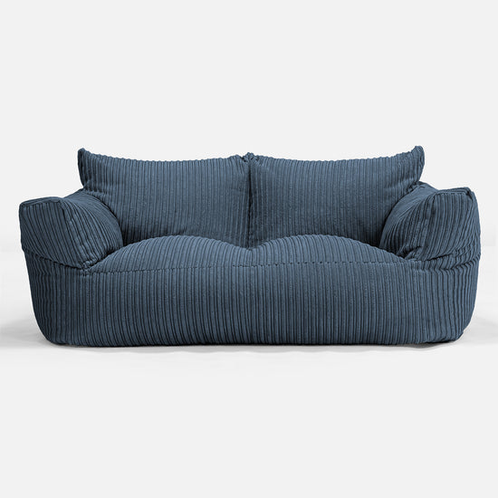 Josephine Sofasækkestol - Klassisk Jernbanefløjl Navy 01